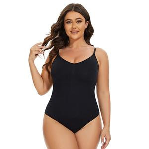 SHAPER FLEX Women's Thong Shapewear Bodysuit, Tummy Control Body Shaper, Thong Shapewear for Women, Seamless Shaping Thong Panties (Beige, 3XL)