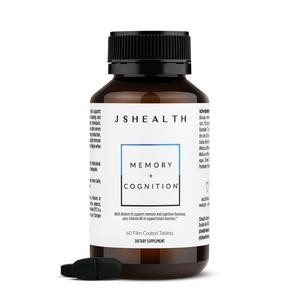 Memory + Cognition Formula - 1 Month Supply | Brahmi | Vitamin B5 | Vegan | Non-GMO