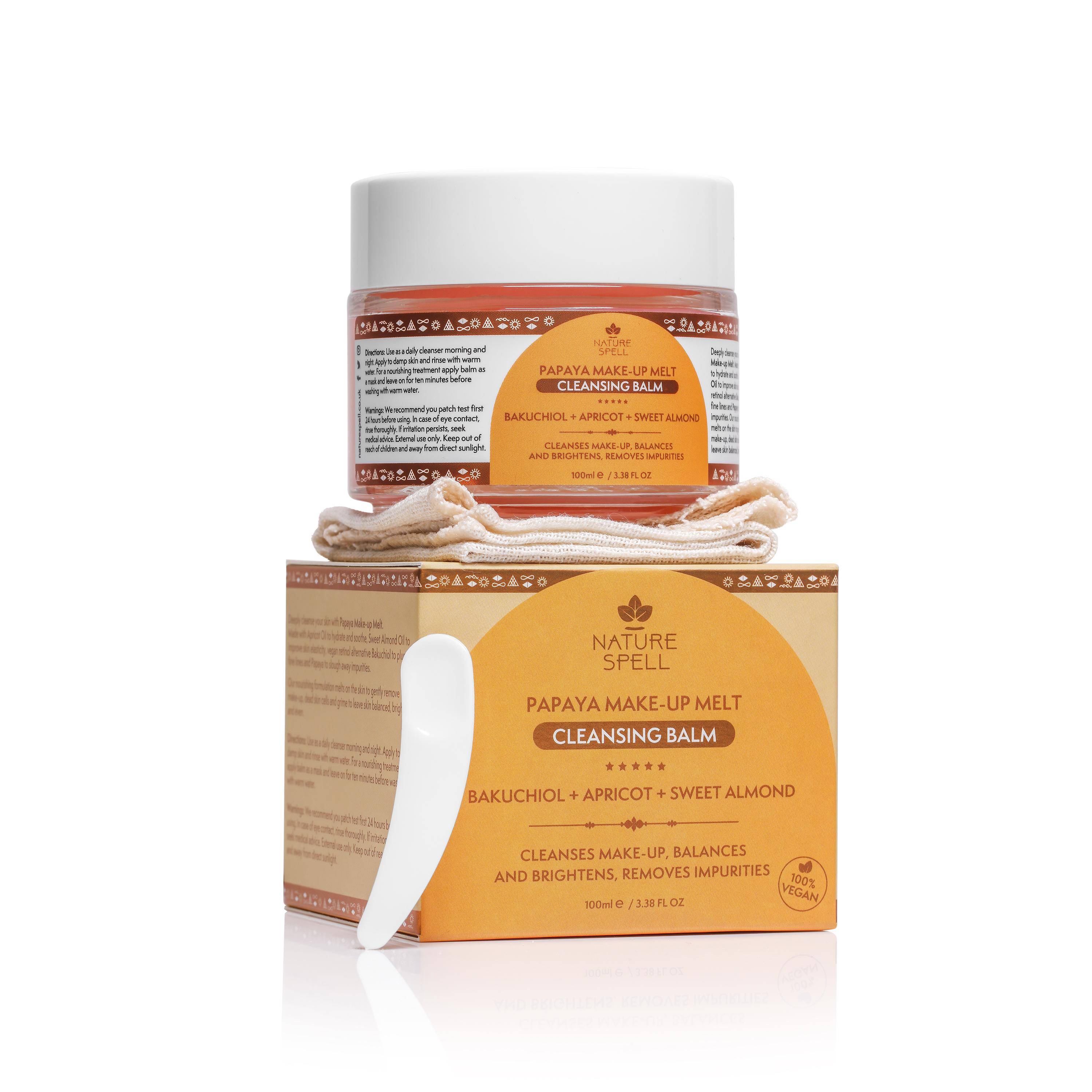 Papaya Make-up Melt Cleansing Balm by Nature Spell 100ml