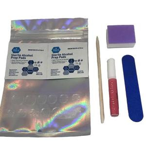 Nailsparty Nail Prep Kit – Complete Press-On Nail Application Kit (Includes Jelly Glue, Glue Tube, Stick, File & Alcohol Pad)