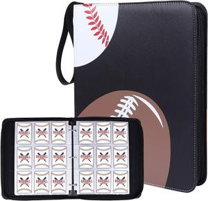 NeatoTek 9 Pocket Waterproof Sports Trading Card Binder, Trading Album Display Holder, Expandable, 720 Double Sided Pocket Album, Compatible with Gaming Cards, Pokemon, Yugioh, MTG and Other TCG (Sports)