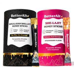 BetterAlt  GOLD+ Shilajit Honey Sticks + She-lajit Honey Sticks for Women | Helps Improve Energy & Stamina |  Dietary Supplement