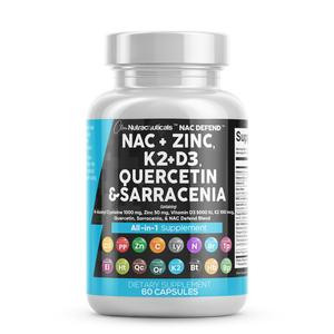 NAC Defend - NAC Quercetin Zinc Vitamin D3 Vit C Support Supplement