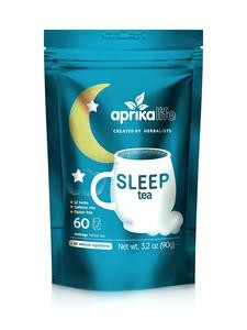 Sleep Tea with Sleep Guide, Natural Herbal Tea with 12 Herbs Created by Herbalists, Promotes Relaxation, Stress Relief - Restful Sleep - 60 bags