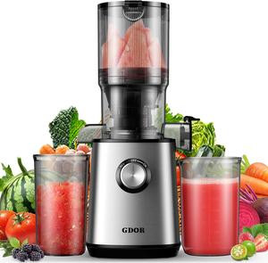 Cold Press Juicer exprimidor with 1.85"/3.5”/4.25”/5.3”Feed Chute,Powerful 60NM/100NM/150NM Motor,Slow Masticating Juice Extractor Fits Fruits,Veggies,Springtok