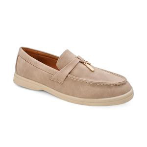 CAROL-10 Women's Casual Flat Loafer With Buckle Charm