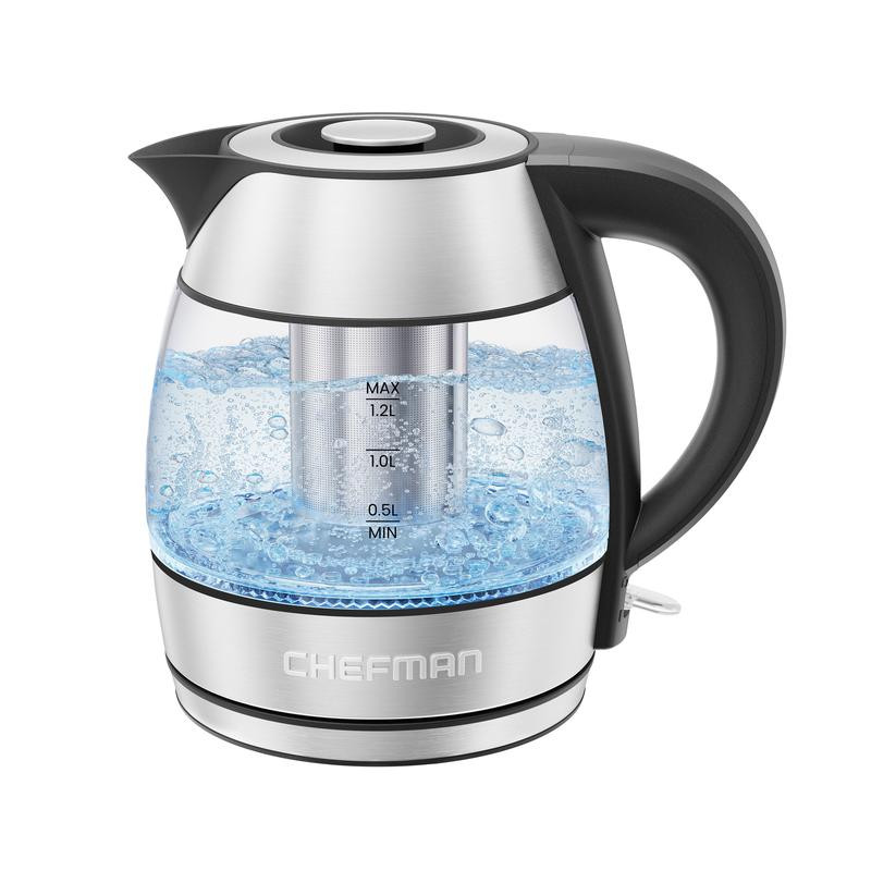 Fast-Boil 1.2L Electric Kettle with Tea Infuser