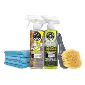 CHEMICAL GUYS Carpet & Upholstery Cleaning Kit – Deep Clean & Stain Removal for Car Seats, Carpets, Fabric, Couches & More, Safe on All Interior Fabrics, Carpet Cleaning
