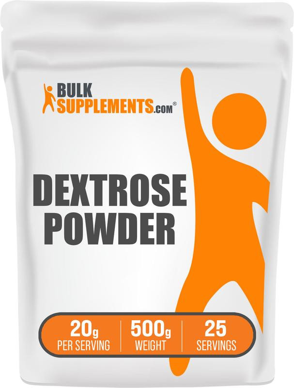 BulkSupplements.com Dextrose Crystalized Powder - Sugar Alternatives - Baking - Natural Sweetener - 100g-1kg - 20g per Serving