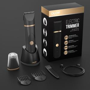 OLOV Electric Body Hair Trimmer- Christmas Gifts-Groin Hair Trimmer, Ball Trimmer for Men - Replaceable Ceramic Blade Heads,USB Recharge,Waterproof Male Hygiene Razor Safe Quick Gifts Cordless Gentle Trimming Fast Trimming