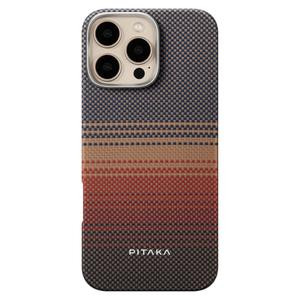PITAKA iPhone 16 Pro Max MagEZ Case 6 - Sunset Design - Ultra-Thin & Shockproof Protection with MagSafe Compatible Design Magnetic Apple iPhone Cover