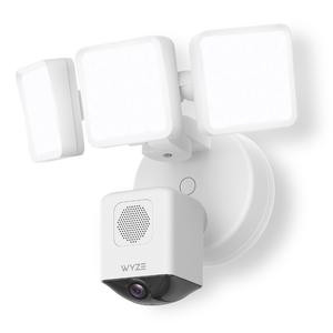Wyze Cam Floodlight Pro — Hard-Wired 2K HD Outdoor Smart Security Camera, Adjustable 3000 Lumen LEDs, Color Night Vision, 180º View, Motion Detection