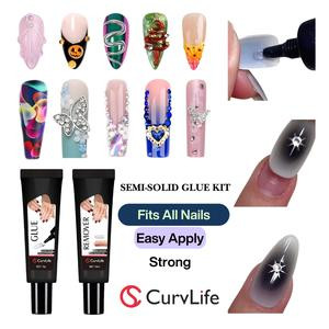 NailGlue Pro Kit – Super Strong Nail Tip Glue, Fast Drying nails glue nail tip press-on nail acrylic supplies