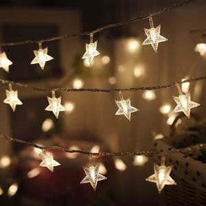 Twinkle Star 100 LED Star String Lights, Plug in Fairy String Lights Waterproof, Extendable for Indoor, Outdoor, Wedding Party, Christmas Tree, New Year, Garden Decoration
