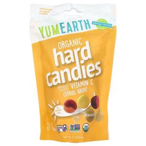 YumEarth Organic Hard Candies, Vitamin C, Citrus Grove, 3.3 oz (93.6 g)