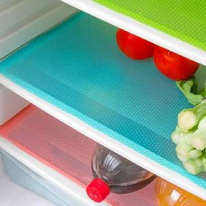 7 PCS Shelf Mats Refrigerator Liners Washable Refrigerator Pads Fridge Mats Drawer Placemats Home Kitchen Gadgets Accessories Organization for Top Freezer(2Green+2Pink+3Blue) AIOSSCD55