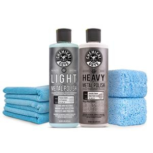 CHEMICAL GUYS Metal Polish Kit – Clean, Restore, Polish & Shine Chrome, Aluminum, Stainless Steel, Exhaust Tips, Wheels & More – For Cars, Bikes, Boats & RVs | Cuts Rust & Tarnish Fast | Chrome Polish | Aluminum Polish | Stainless Steel Polish