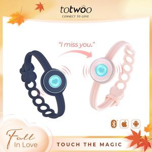 【Creative Gifts】totwoo Candy Original Long Distance Touch Bracelets Functional Love Connect Gift For Boyfriend or Girlfriend or your Familay