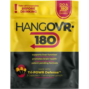 Hangovr-180: Pre-Alcohol Protection: Feel Fresh, Detox Your Brain/Liver, Reduce Hangxiety Healthcare Natural Fitness Dietary
