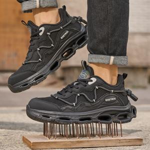 [Free shipping] Fashionable steel toe shoes are anti-slip, anti-puncture and anti-smashing, suitable for construction site workers and outdoor travel sports
