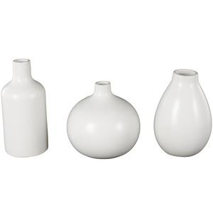 Set of 3 Ceramic Decorative Vase with Varying Shapes