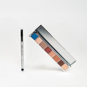 La Mil Sombras Eyeshadow Palette, Ultra-Pigmented & Blendable 8-Shade Collection with Matte, Metallic, Flaky & Shimmery Finishes + Double-Ended Brush, By Anna Sarelly