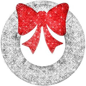 Best Choice Products 30in Pre-Lit Outdoor Christmas Wreath, LED Metal Holiday Décor w/ 100 Lights, Bow