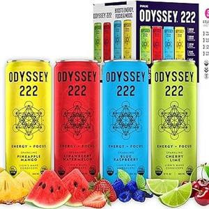 222 Variety Pack Sparkling Energy Drink 12 Pack Beverage Natural