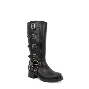 SARKI Women's Tall Riding Boot With Buckles