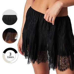 Chicovar Boutiques Women's Lace Skirt Summer Floral Pleated Slip Skirt - Stretchy Waist, Ruffle Hem, Non-See-Through Soft Fabric - Boho Chic for Concert, Fashion Casual Wear,Cow Girl
