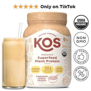 KOS ~ TT Exclusive Flavor ~ Superfood Protein w/Multivitamin and Digestive Enzymes