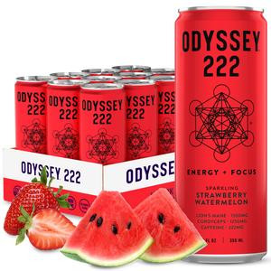 Strawberry Watermelon 222 Sparkling Energy Drink 12 Pack Beverage