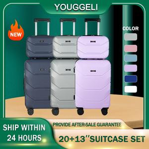 Luggage,13-20inch,mother-and-son suitcases, trolley cases, YOUGGELI suitcases, the new style of 2025. They are sturdy and durable for travel and equipped with combination locks. new style luggage  safety