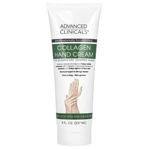 Advanced Clinicals Collagen Hand Cream,  8 fl oz (237 ml)