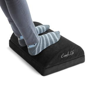 ComfiLife Ultimate Feet Comfort Ergonomic Under Desk Adjustable Height Memory Foam Foot Rest for Office Chair Gaming Chair Ergonomic Office Chair with Foot Rest lumbar support ergonomic desk