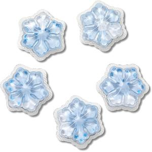 Crocs Jibbitz Squish Snowflake Nature Shoe Charms 5-Pack
