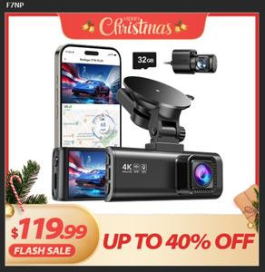 REDTIGER F7NP Dash Cam Front Rear  4K/2.5K Full HD Dashcam dash cam front and rear car dashcam  truck accessories  Christmas gifts  Car Dashcam