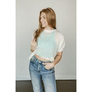 Open Stitch Sweater Top