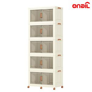 ONAIL  Super large Foldable Storage Box with Lid, Stackable Household Storage Holders with Wheels Space Saving Organizer Organiser