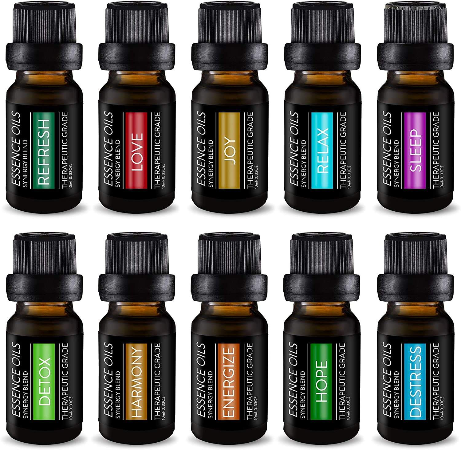 Essential Oil Synergy 10-Piece Set