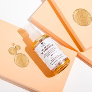 Nature Spell Golden Dry Shimmer Oil 3.38 Fl Oz - Body Shimmering Oil
