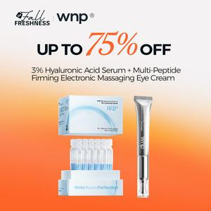 [WNP Official] Futura Tech Skin Set - Vegan 3% Hyaluronic Acid Serum, Massaging Eye Cream & Hydrating Moisturizer for Skincare Comfort