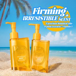 （Valentine's Day gift）Sttes Brazilian Body Firmeza Oil，602 perfume fragrance，Dry Skin Bath Massage Moisturizing Oil containing Jojoba Seed Oil and Olive Oil, 5.07 fl oz pump bottle.