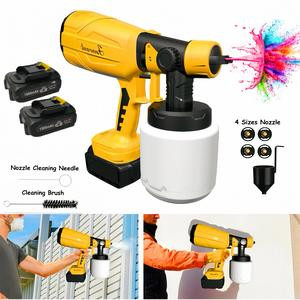 *Paint Sprayer High PowerElectric Spray Paint with Adjustable Spray WidthKnob 4 Nozzles,Easy to Clean for Paint Spraver forFurniture Garder Chairs Fence Walls Door Etc