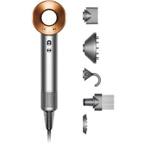Dyson Supersonic Hair Dryer - Nickel/Copper with 5 Attachments for Straight, Wavy, Curly, and Coily Hair Smooth