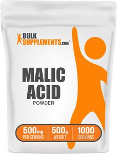 BulkSupplements Malic Acid Powder - Edible - Natural - Workout - Supplements - 100g-1kg - 500mg per Serving