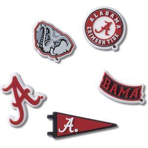Crocs Jibbitz University of Alabama Sports Shoe Charms 5-Pack