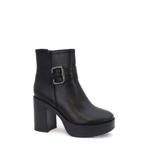 YALE-07 Women's Short Platform Boot Heel With Buckle