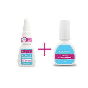 Nailmingo Nail Glue + Nail Glue Remover Deluxe Bundle - Salon-Quality Hold for Long-Lasting Press-Ons - Nail Care