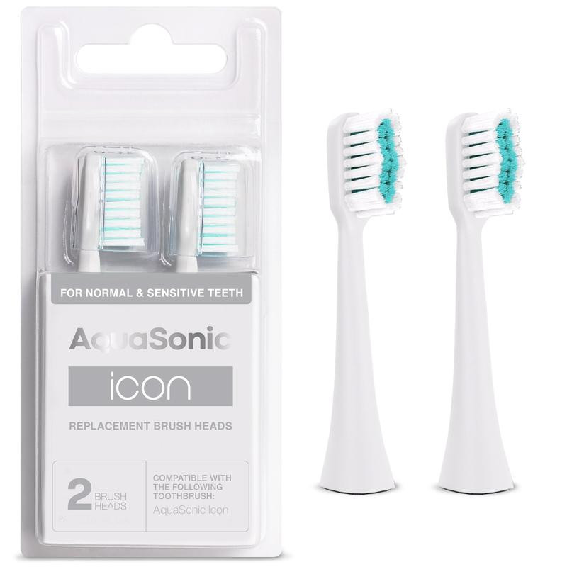 AquaSonic Icon Replacement Brush Heads - High-Quality Oral Care Technology - Toothbrush